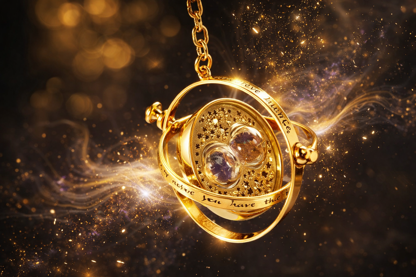 Hourglass Time Turner Necklace Pendant